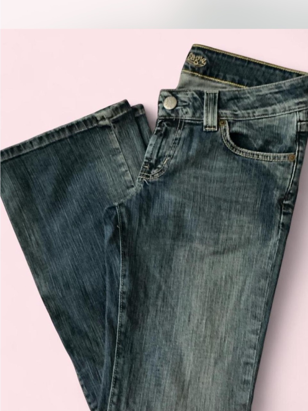 American Eagle Outfitters Women's Dark Blue Boot Cut Jeans